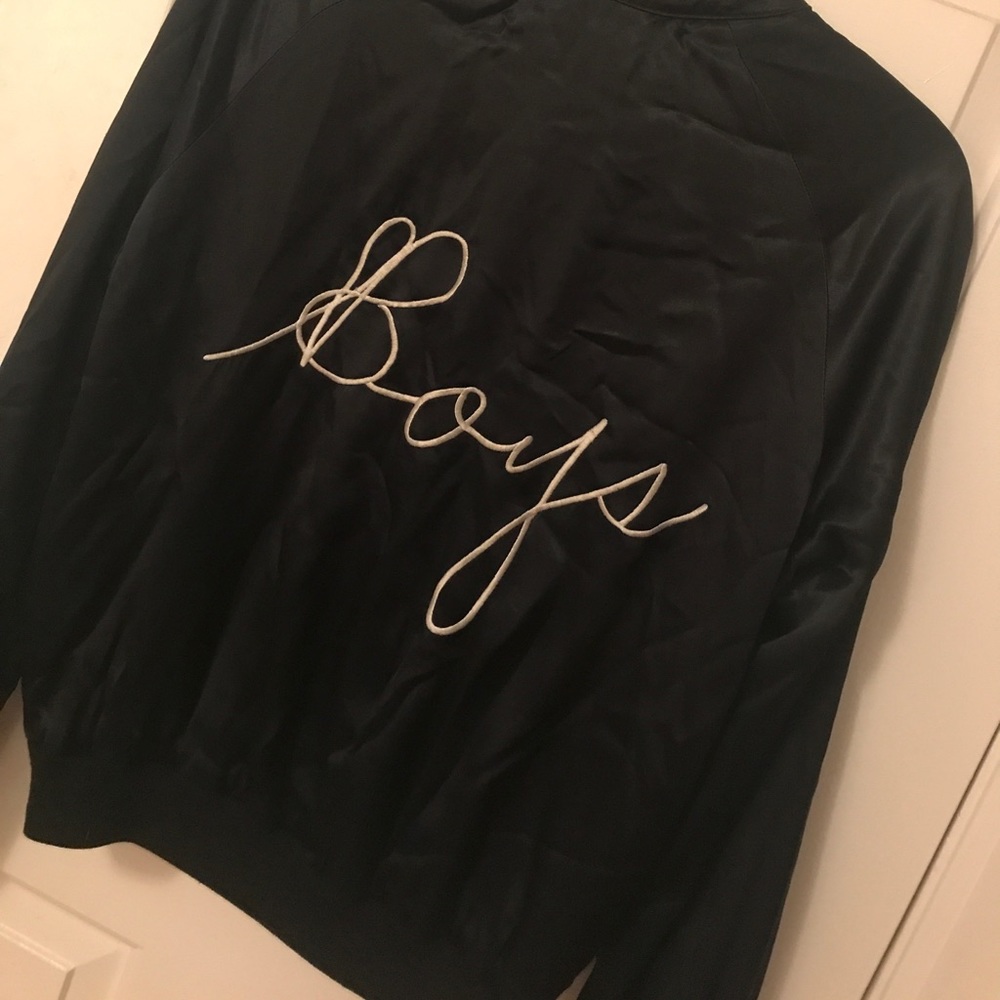 REFORMATION Silky Bomber Jacket